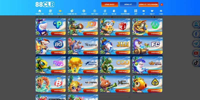 Nhà phát hành game bắn cá tại 88CLB